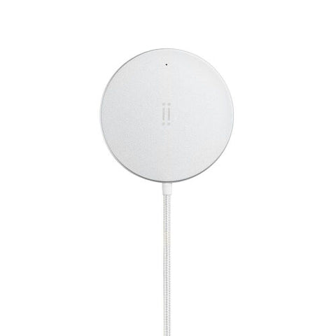 aiino - Allure Pad Alimentatore wireless magnetico per iPhone con MagSafe - Argento
