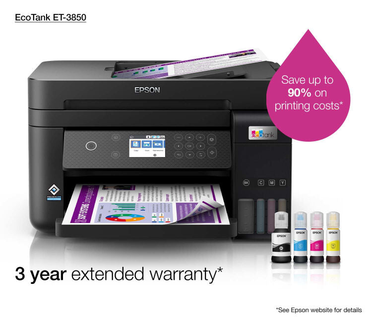 Stampante Multifunzione EcoTank ET-3850 - Inkjet A4
