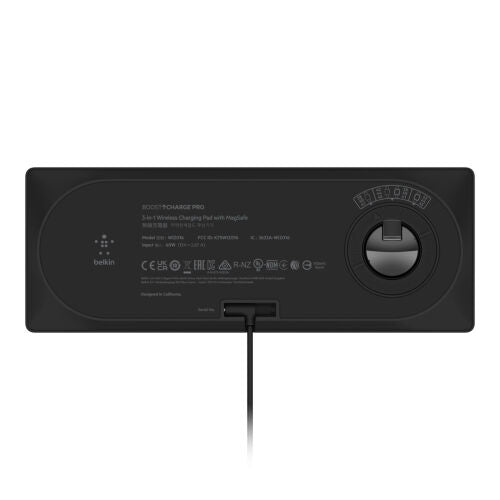 Tappetino Di Ricarica Wireless Magsafe 3 in 1 da 15W - Nero