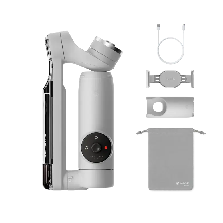 Insta360 Flow Standalone - Stabilizzatore con Tracciamento IA