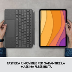Custodia tastiera Combo Touch iPad Air (4/5a Gen.) - Grigio