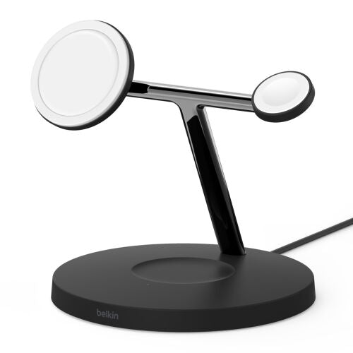 Base di Ricarica Wireless 3 In 1 con teconologia MagSafe 15W - Nero