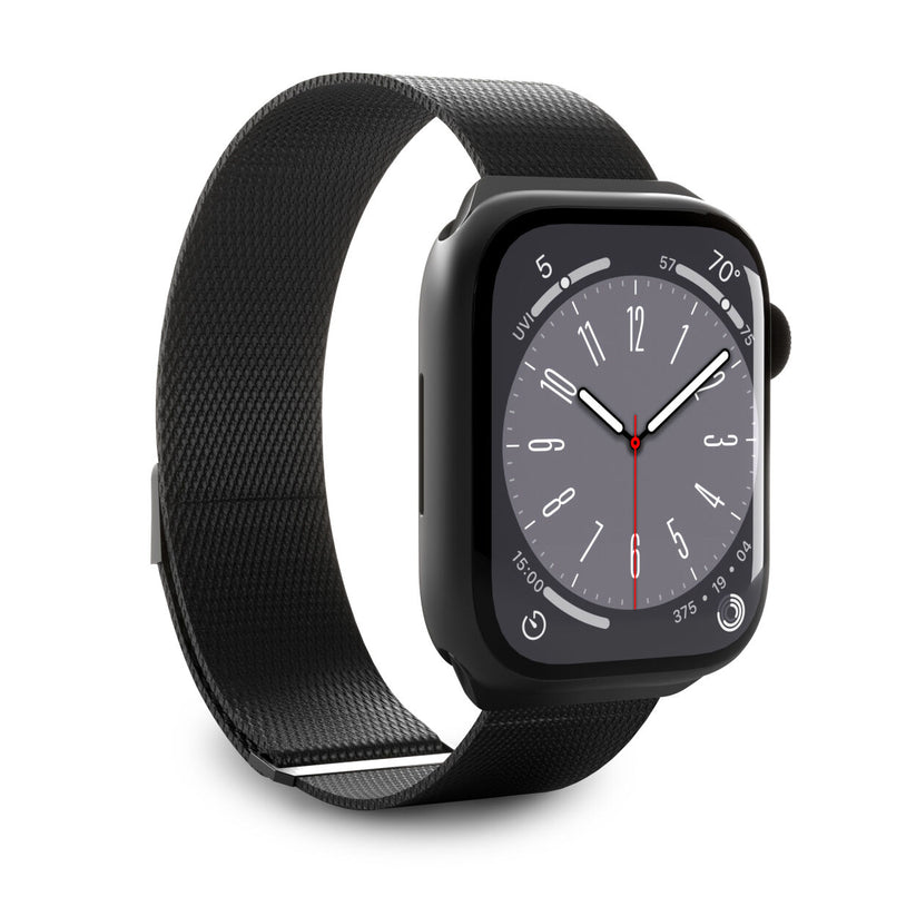 Cinturino Maglia Milanese Per Apple Watch 38/41mm - Nero