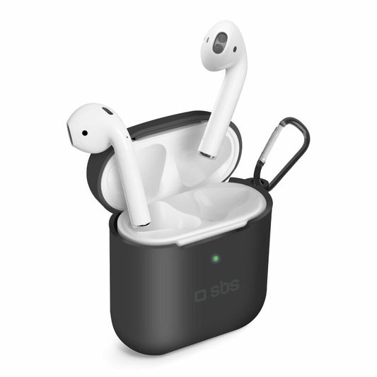 Custodia in silicone per AirPods 1/2 - Nero