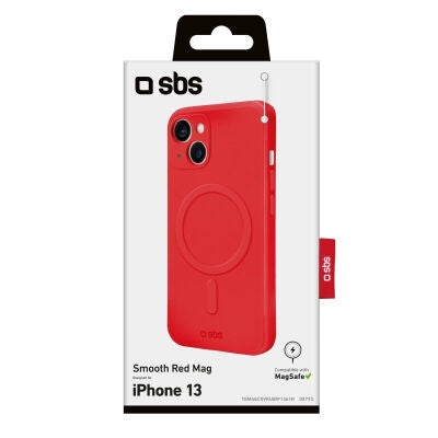 Custodia compatibile con ricarica MagSafe per iPhone 13 Pro - Rosso