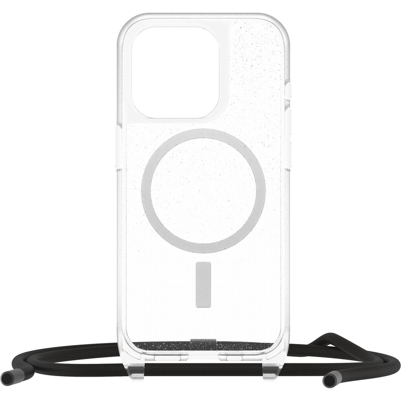 Custodia MagSafe con Laccetto iPhone 15 Pro - Glitter/Trasparente