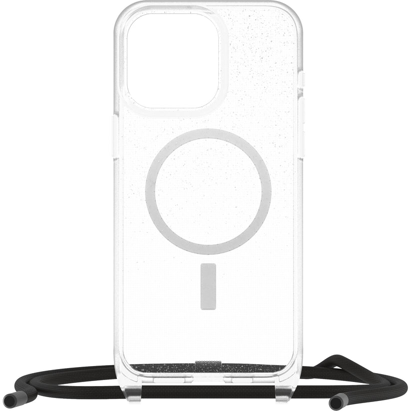 Custodia MagSafe con Laccetto iPhone 15 Pro Max - Trasparente/Glitter
