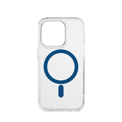 Custodia Frozen con magnete per iPhone 15 Pro - Blu
