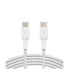 Cavo Intrecciato Pvc Usb-C To Usb-C 1m Twin Pack - Bianco