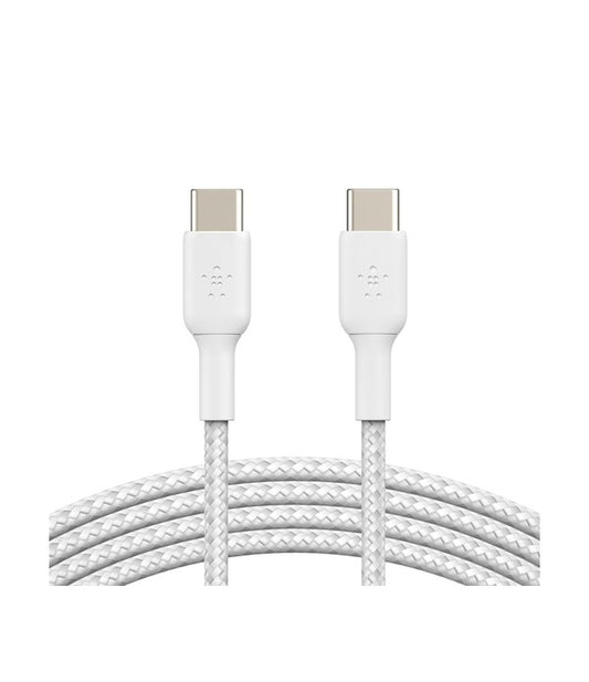 Cavo Intrecciato Pvc Usb-C To Usb-C 1m Twin Pack - Bianco
