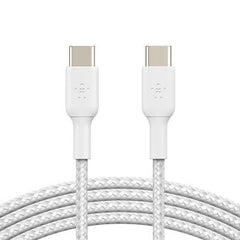 Cavo Intrecciato Pvc Usb-C To Usb-C 2m Twin Pack - Bianco