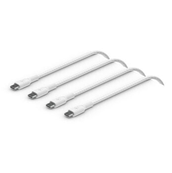 Cavo Intrecciato Pvc Usb-C To Usb-C 2m Twin Pack - Bianco