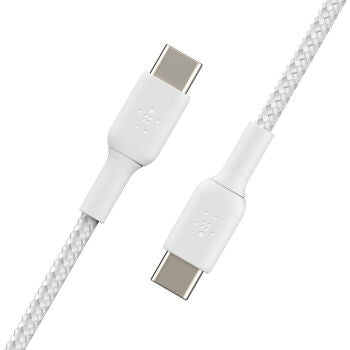 Cavo Intrecciato Pvc Usb-C To Usb-C 2m Twin Pack - Bianco
