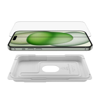 Pellicola in Vetro Temperedglass iPhone 16 Plus e15 Plus con supporto per l’installazione incluso