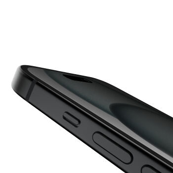 Pellicola Privacy in Vetro iPhone 15 con supporto per l’installazione incluso