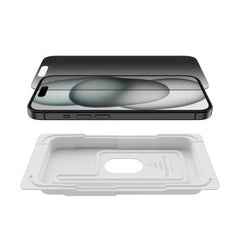 Pellicola Privacy in Vetro iPhone 15 con supporto per l’installazione incluso