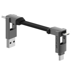 Cavo universale portachiavi inCharge 6 in 1 - Grigio