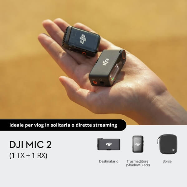 DJI Mic 2 (1 TX + 1 RX) （ CE ）