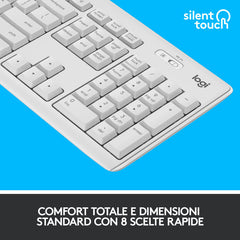 Kit Tastiera e mouse wireless MK270 - Bianco
