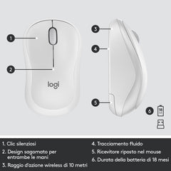 Kit Tastiera e mouse wireless MK270 - Bianco