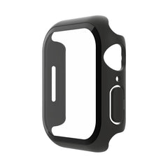 Proteggi schermo antimicrobico + bumper TemperedCurve 2 in 1 per Apple Watch Serie 8/7/Se - 40/41mm - Nero