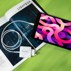 Cavo di ricarica e trasferimento Tunit da USB-C a connettore Lightning 1m - Bianco