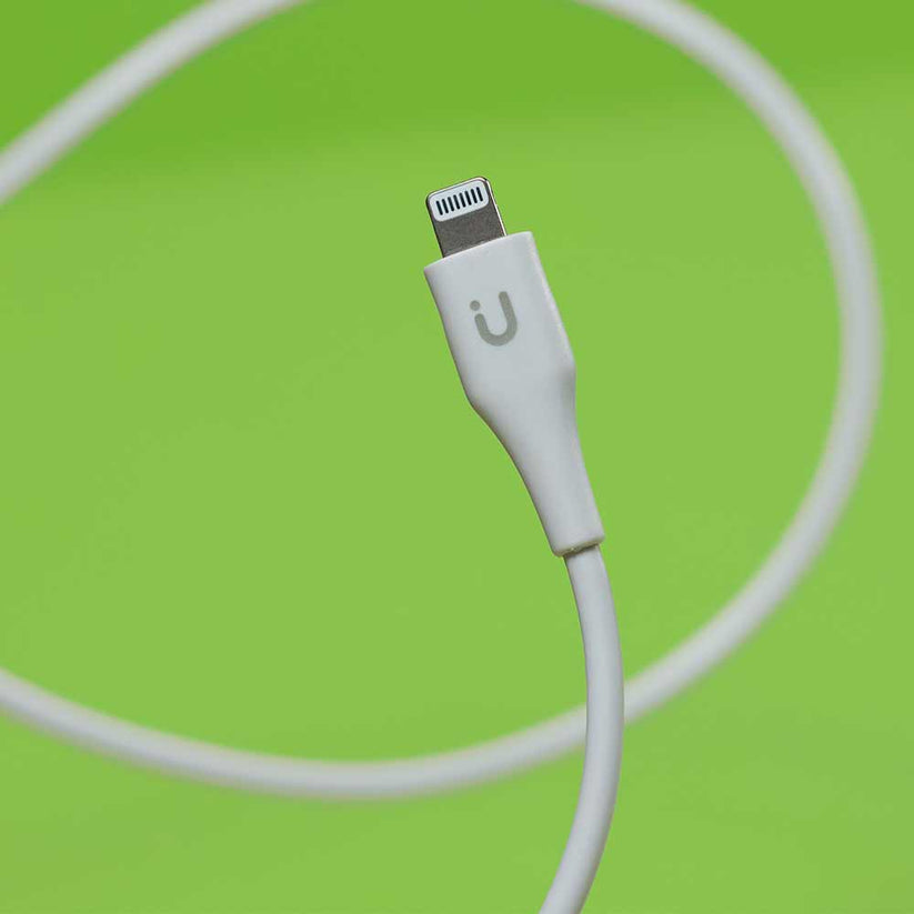 Cavo di ricarica e trasferimento Tunit da USB-A a connettore Lightning 1m - Bianco