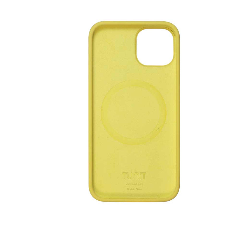 Cover Tunit con MagSafe in silicone per iPhone 14 - Giallo