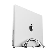 Supporto verticale da scrivania cromato BookArc Flex di Twelve South per MacBook