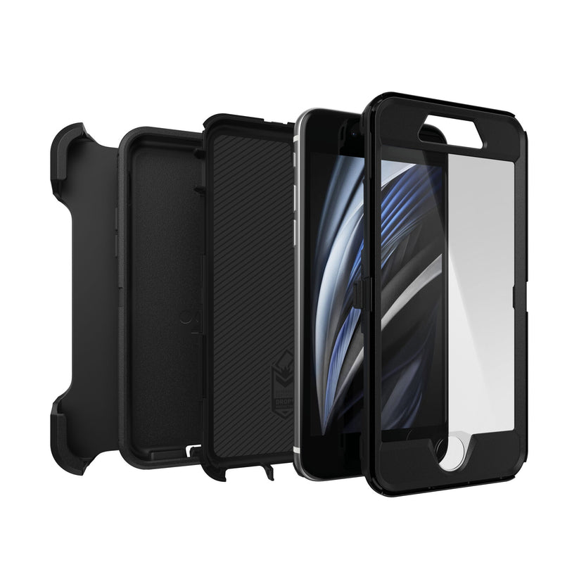 Custodia Defender per iPhone SE (2a Gen) / 8 / 7 - Nero