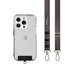 Tracolla 20mm + Gancio per iPhone - Grigio Cemento