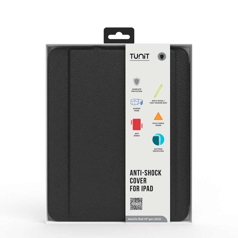 Cover AntiShock nera per iPad 11a e 10a generazione.