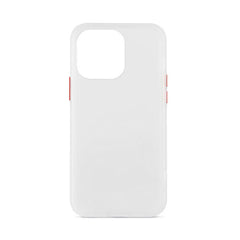 Custodia Foggy semitrasparente per iPhone 13 Pro - Bianco