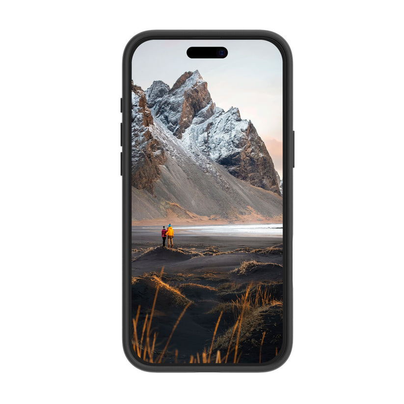 Custodia Iceland Ultra MagSafe con anello per iPhone 16 Plus - Nero