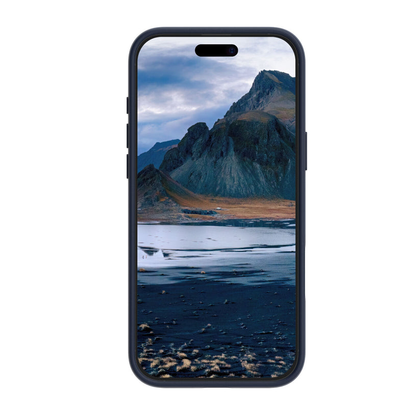 Custodia Iceland Ultra MagSafe con anello per iPhone 16 Pro Max - Blu