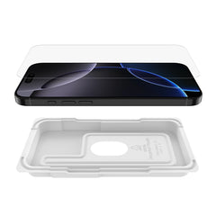 Proteggi schermo UltraGlass 2 antimicrobico per iPhone 16 Pro Max con supporto per l’installazione incluso