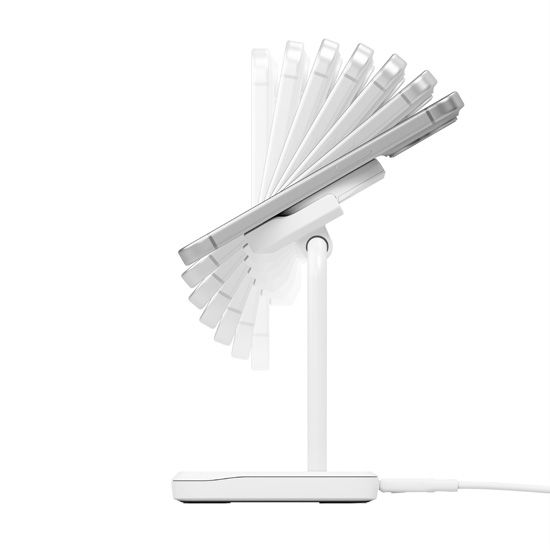 Base di ricarica 2 in 1 ChargeBase Qi2 per iPhone e AirPods - Bianco