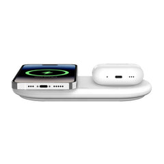 Tappetino Di Ricarica Wirless Magnetico 2in1 15w Qi2 - Bianco