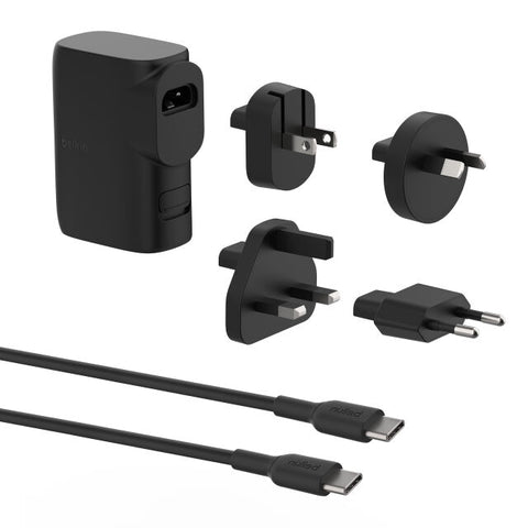 Caricabatteria da muro e da viaggio 25w + 5k Powerbank - Nero
