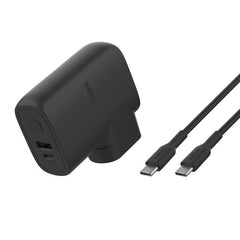 Caricabatteria da muro e da viaggio 25w + 5k Powerbank - Nero