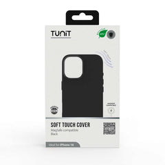 Cover Tunit Soft Touch per iPhone 16 compatibile MagSafe - Nero