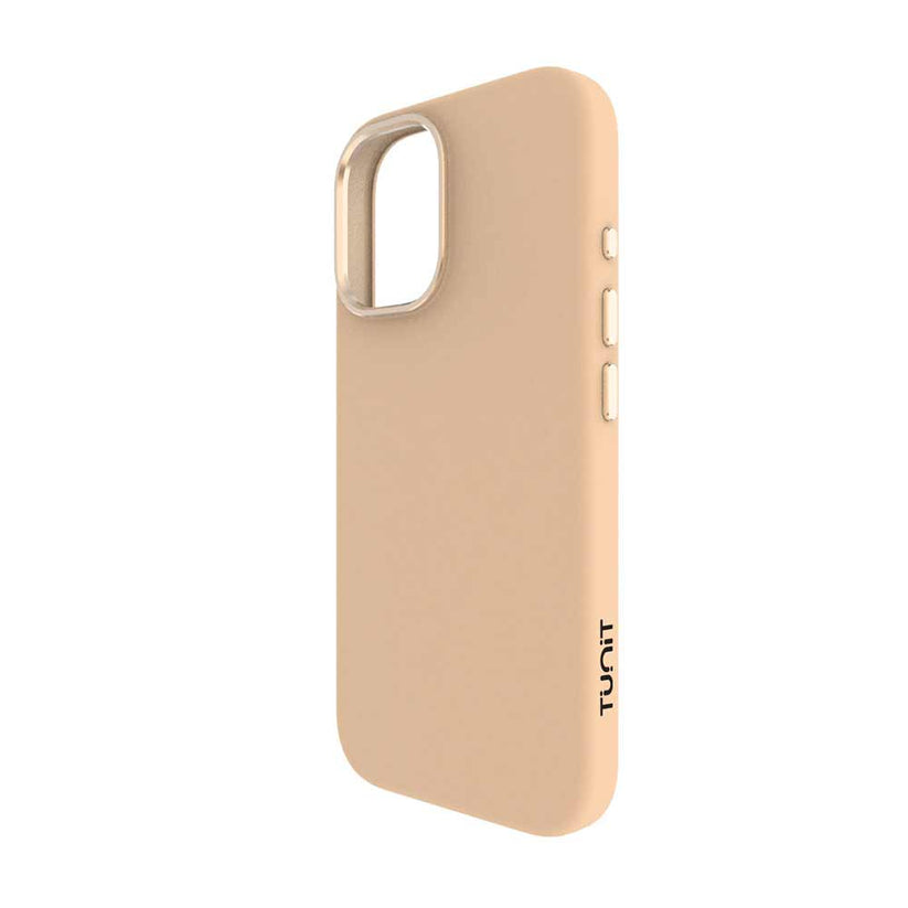 Cover Tunit Soft Touch per iPhone 16 compatibile MagSafe - Beige