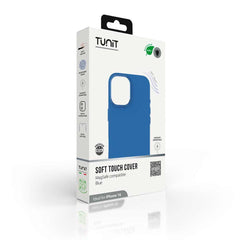 Cover Tunit Soft Touch per iPhone 16 compatibile MagSafe - Blu