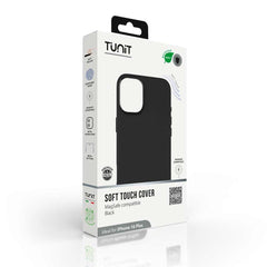 Cover Tunit Soft Touch per iPhone 16 Plus compatibile MagSafe - Nero