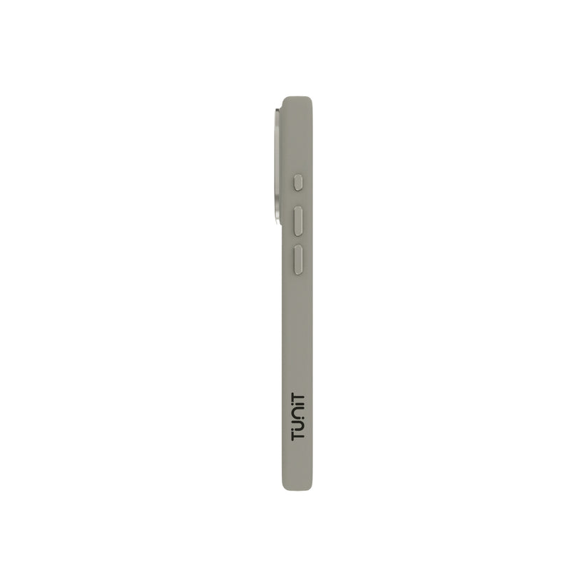 Cover grigio per iPhone 16 Pro Tunit Soft Touch compatibile con MagSafe