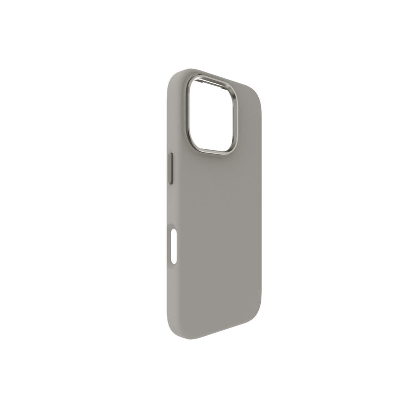 Cover grigio per iPhone 16 Pro Tunit Soft Touch compatibile con MagSafe