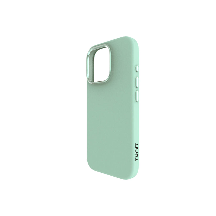 Cover menta per iPhone 16 Pro Tunit Soft Touch compatibile con MagSafe