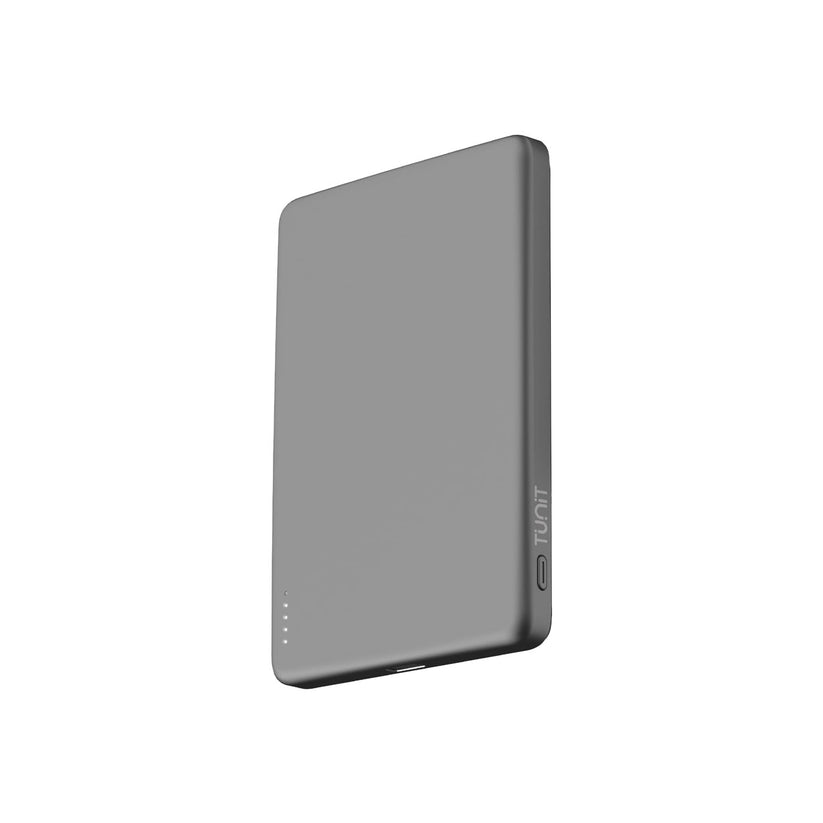PowerBank Tunit in alluminio grigio siderale da 5.000 mAh con Power Delivery fino a 20W