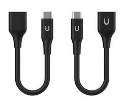Adattatore nero da USB-C a USB-A 10Gbps