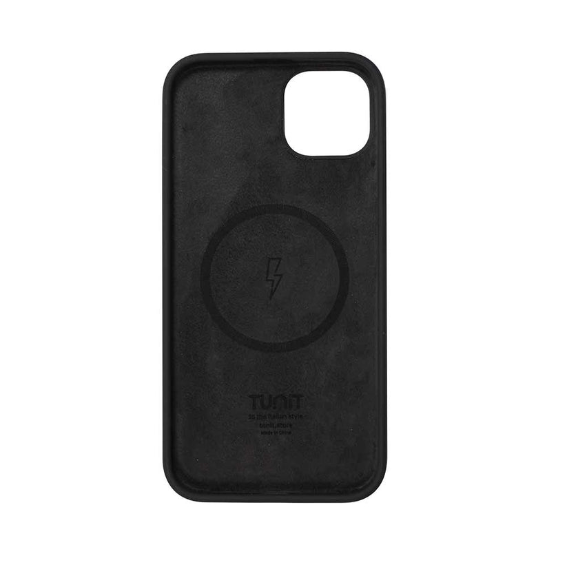 Custodia Tunit in silicone compatibile MagSafe per iPhone 15 Plus - Nero